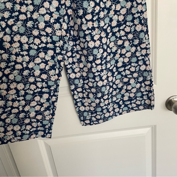 Madewell Huston Floral Wide-Leg Cropped Pants - size medium - Picture 7 of 9